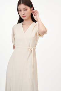 Blair Midi Dress in Cream