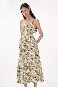 Enna V-Neck Dress in Florals
