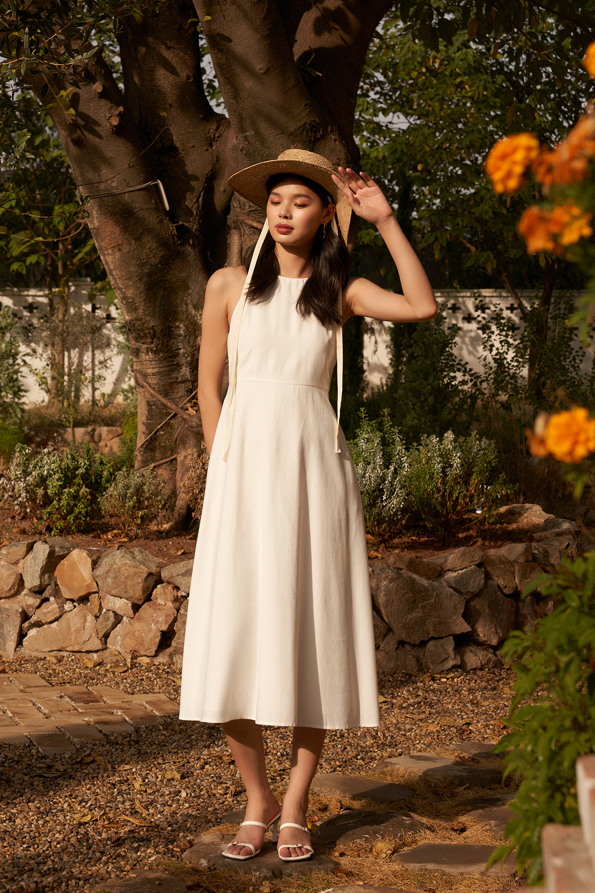 Cheap white clearance spring dresses