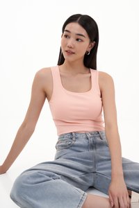Karla Padded Top in Light Pink