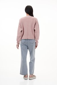 Ginette Knit Cardigan in Pink