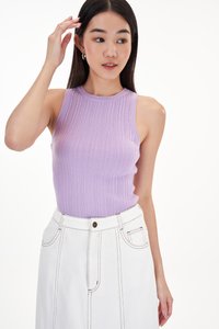 Anson Knit Top in Lavender