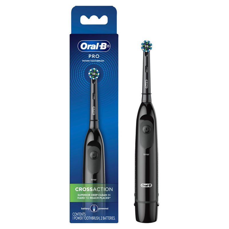 Oral-B Pro Crossaction Battery Electric Toothbrush in Black 