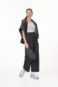  Jackie Drawstring Cargo Pants in Charcoal