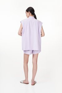 Kami Linen Vest in Lilac