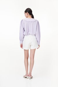Kirsten Collared Blouse in Lilac