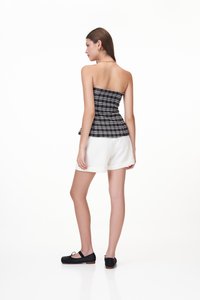 Lizzie Checkered Two Way Top