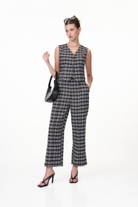 Lizzie Checkered Vest