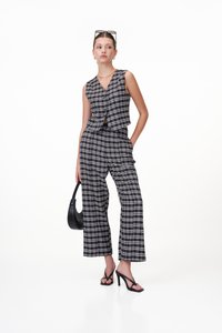 Lizzie Checkered Vest