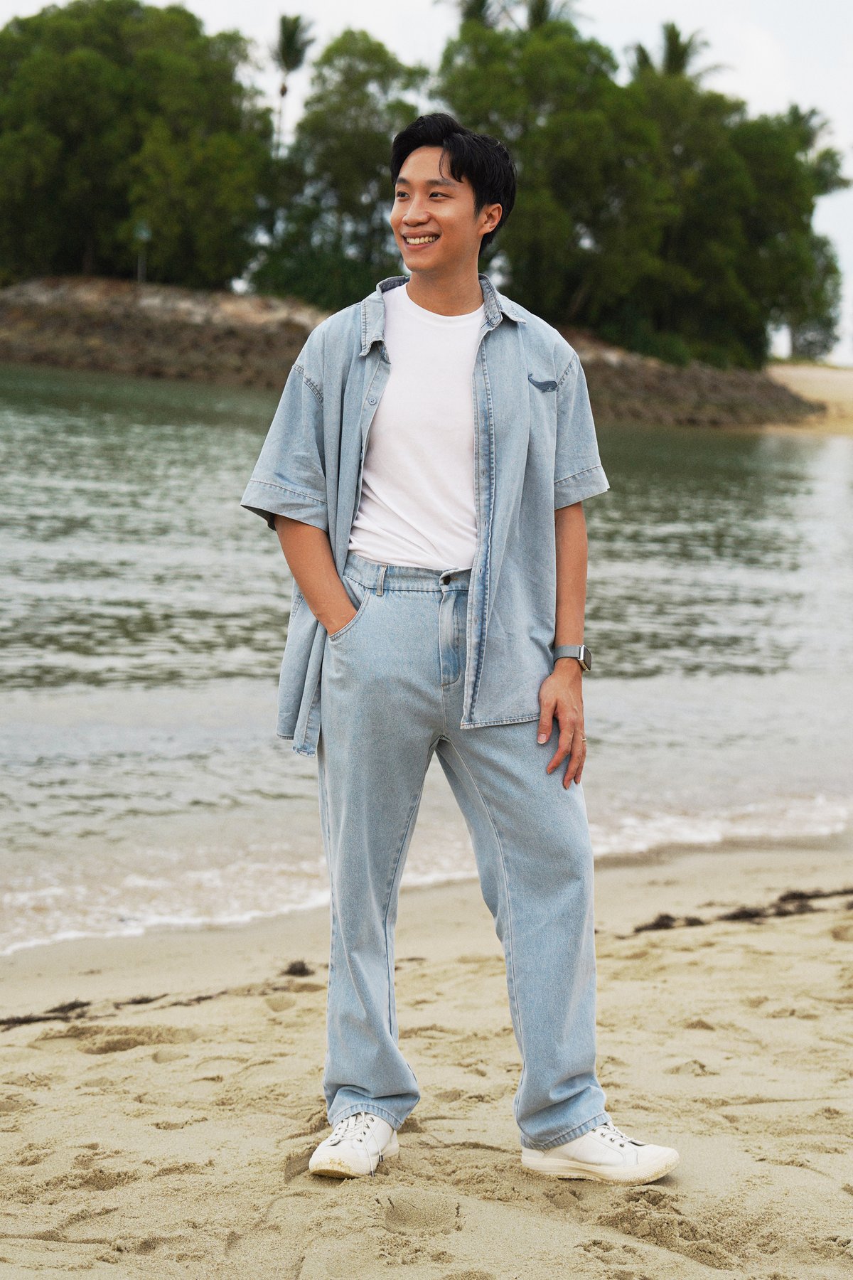Oversized denim men sales