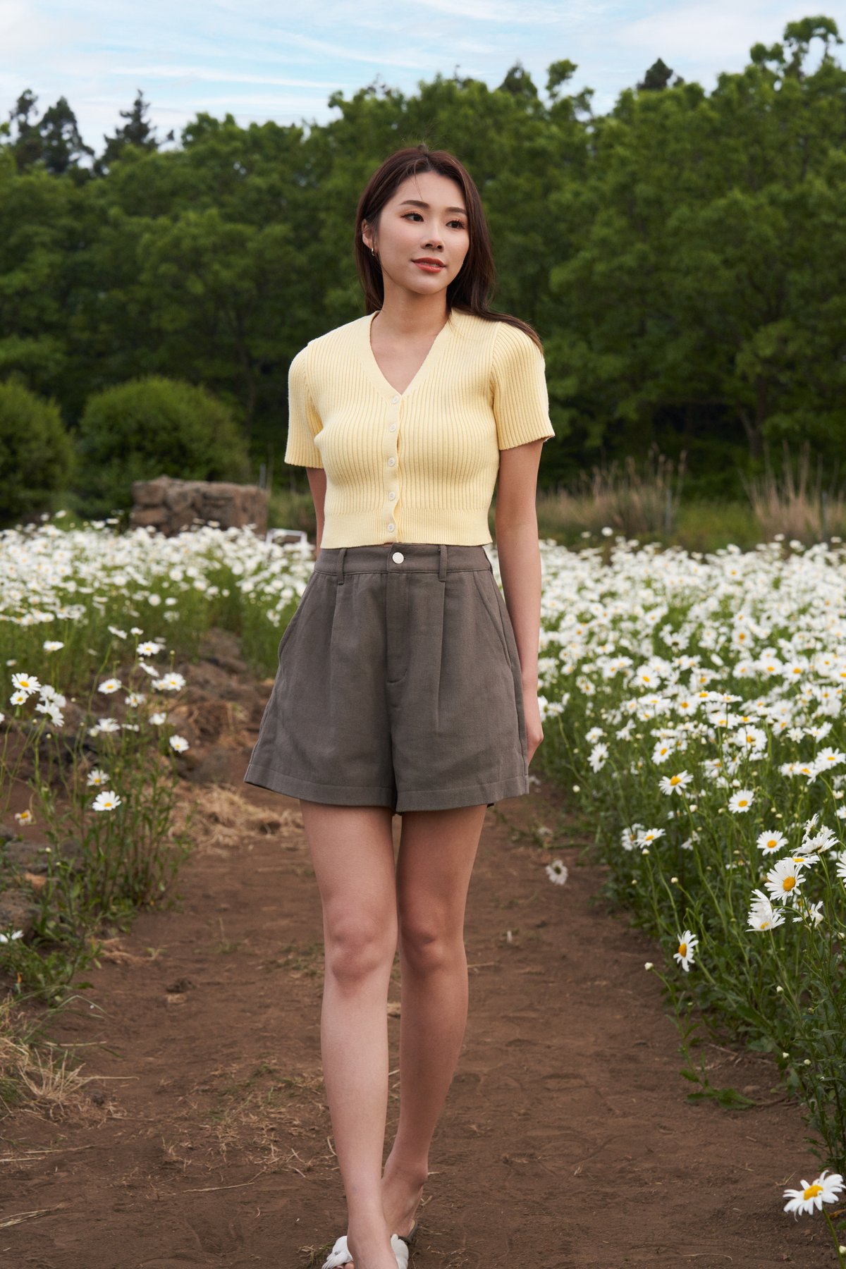 Yoona Knit Button Top