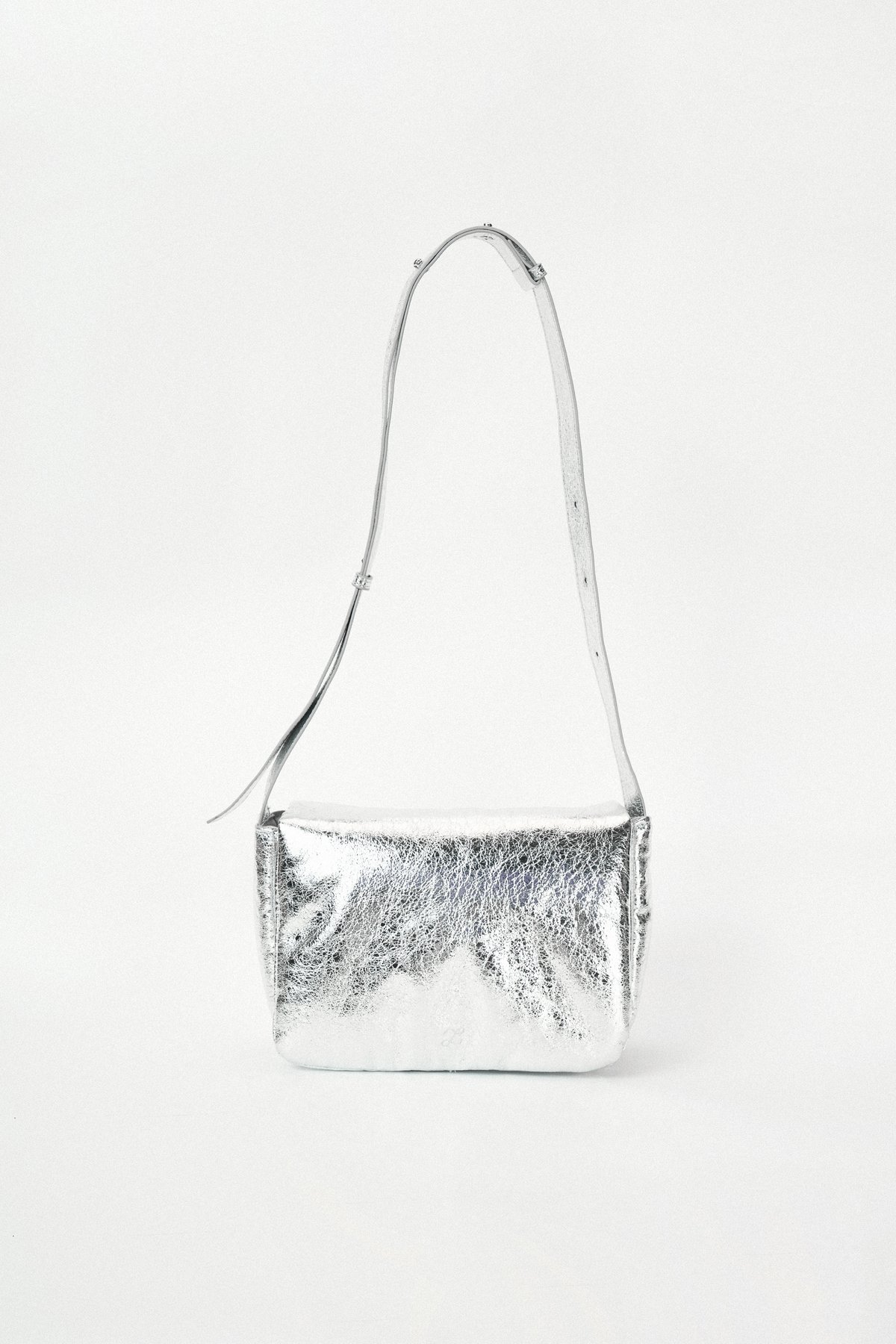 The Lovers Club Cloud Vegan Leather Shoulder Bag & Scent Tag in Silver