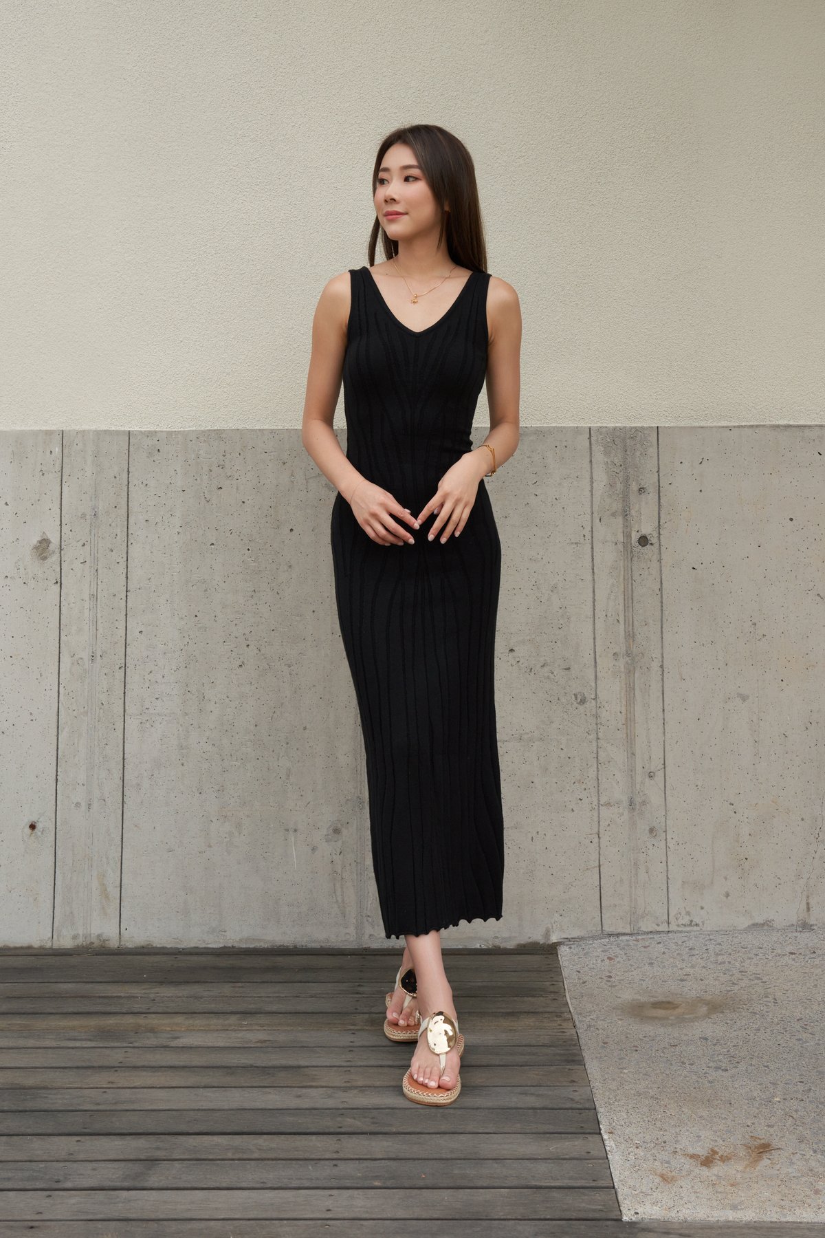 Kylie Two way Textured Knit Dress