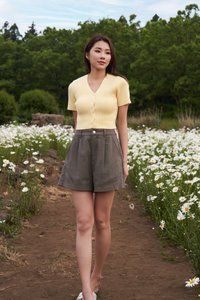 Yoona Knit Button Top