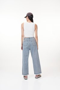 Kendrick Crop Tank Top in White