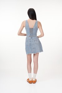 Billy Denim Top in Light Wash