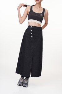 Billy Denim Skirt in Black