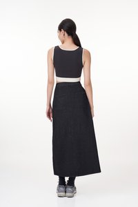 Billy Denim Skirt in Black