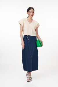 Billy Denim Skirt in Dark Wash