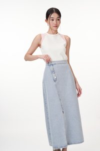 Billy Denim Skirt in Light Wash