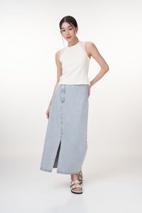 Billy Denim Skirt in Light Wash