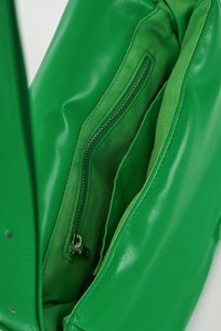 Cloud Vegan Leather Shoulder Bag in Kelly Green