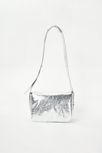 The Lovers Club Cloud Vegan Leather Shoulder Bag & Scent Tag in Silver