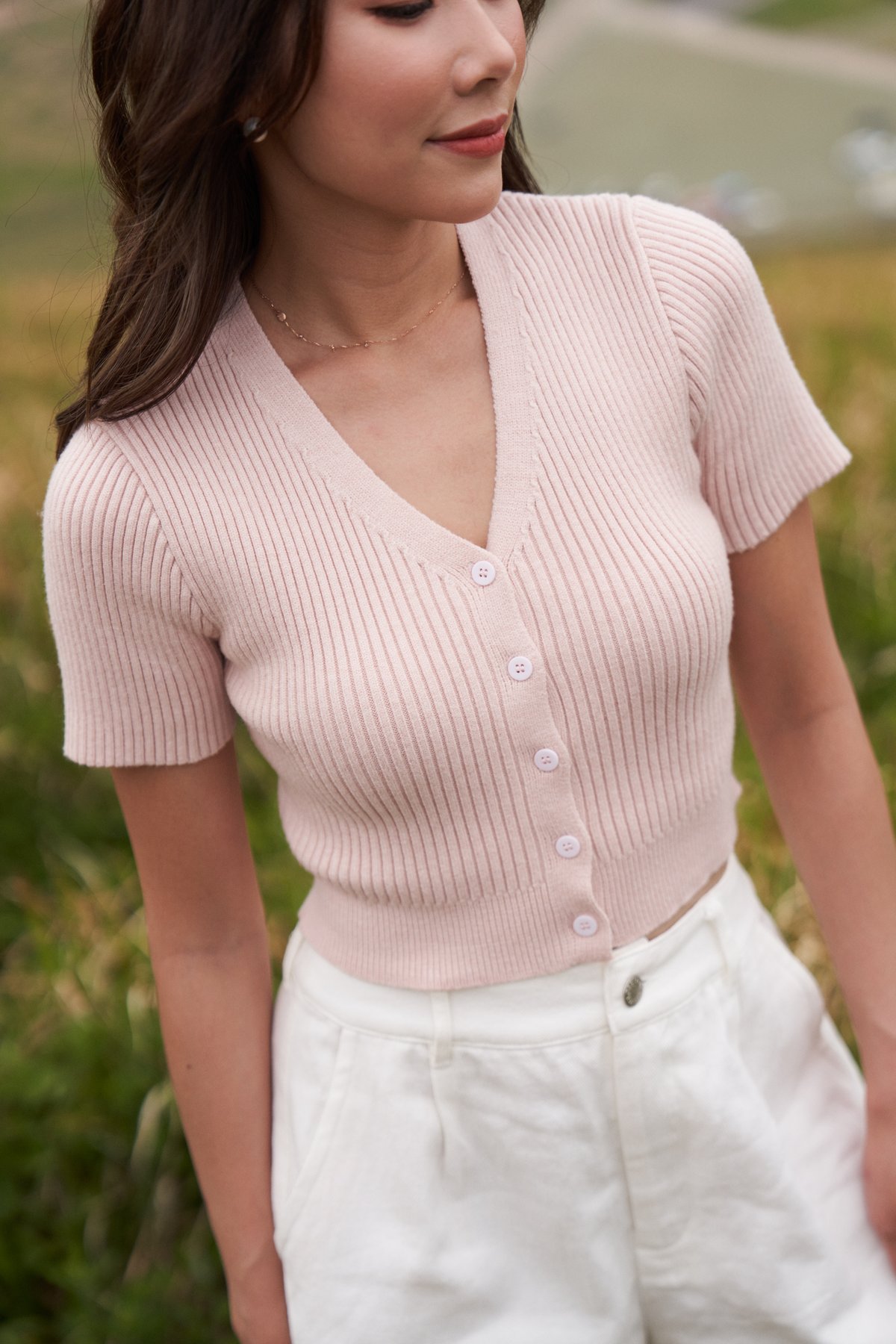 Yoona Knit Button Top