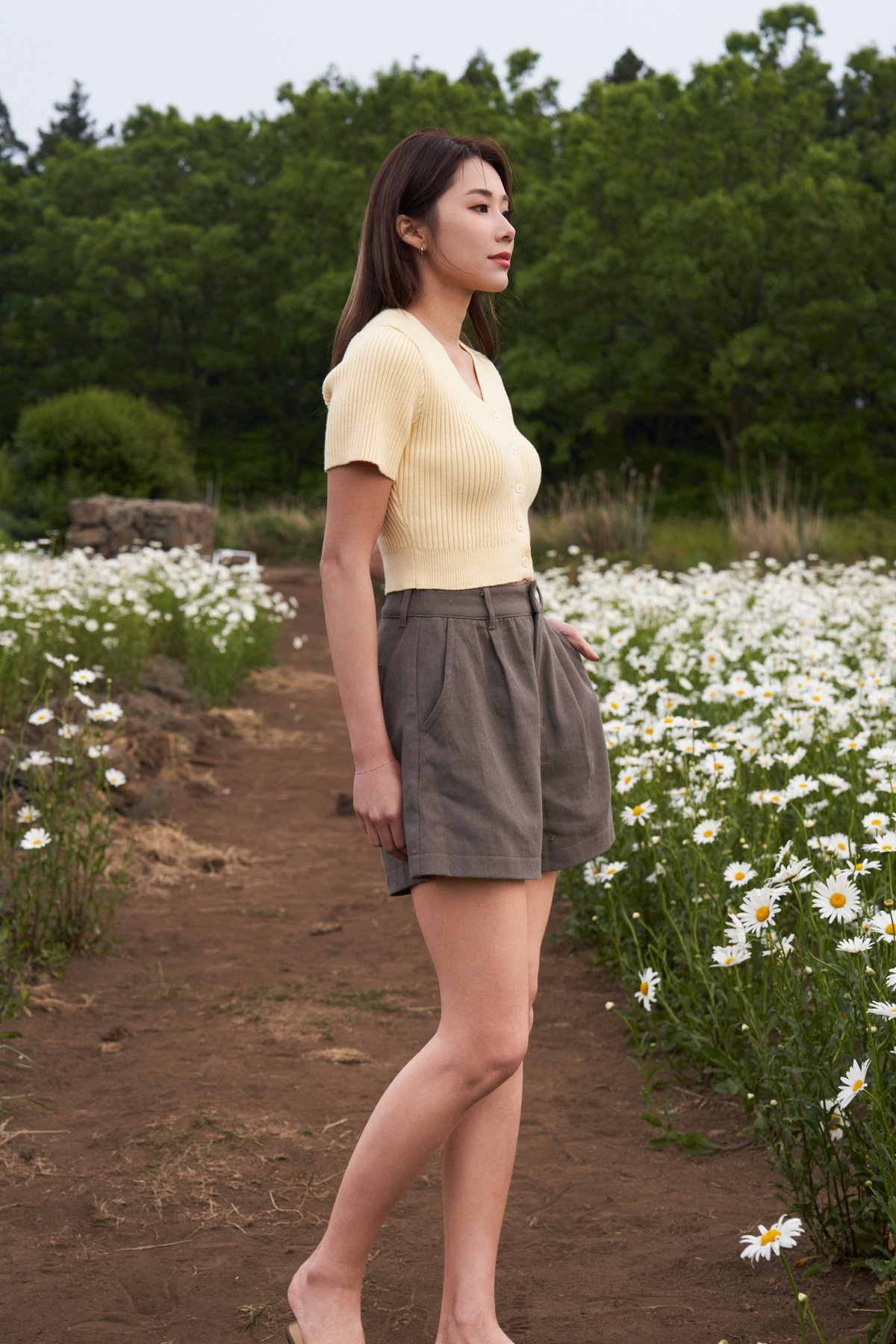 Yoona Knit Button Top