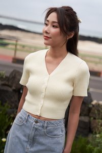 Yoona Knit Button Top