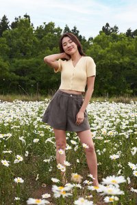 Yoona Knit Button Top