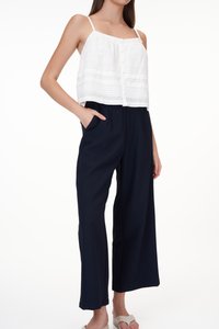 Rasha Belted Pants in Navy