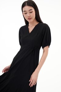Blair Midi Dress in Black
