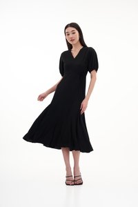 Blair Midi Dress in Black