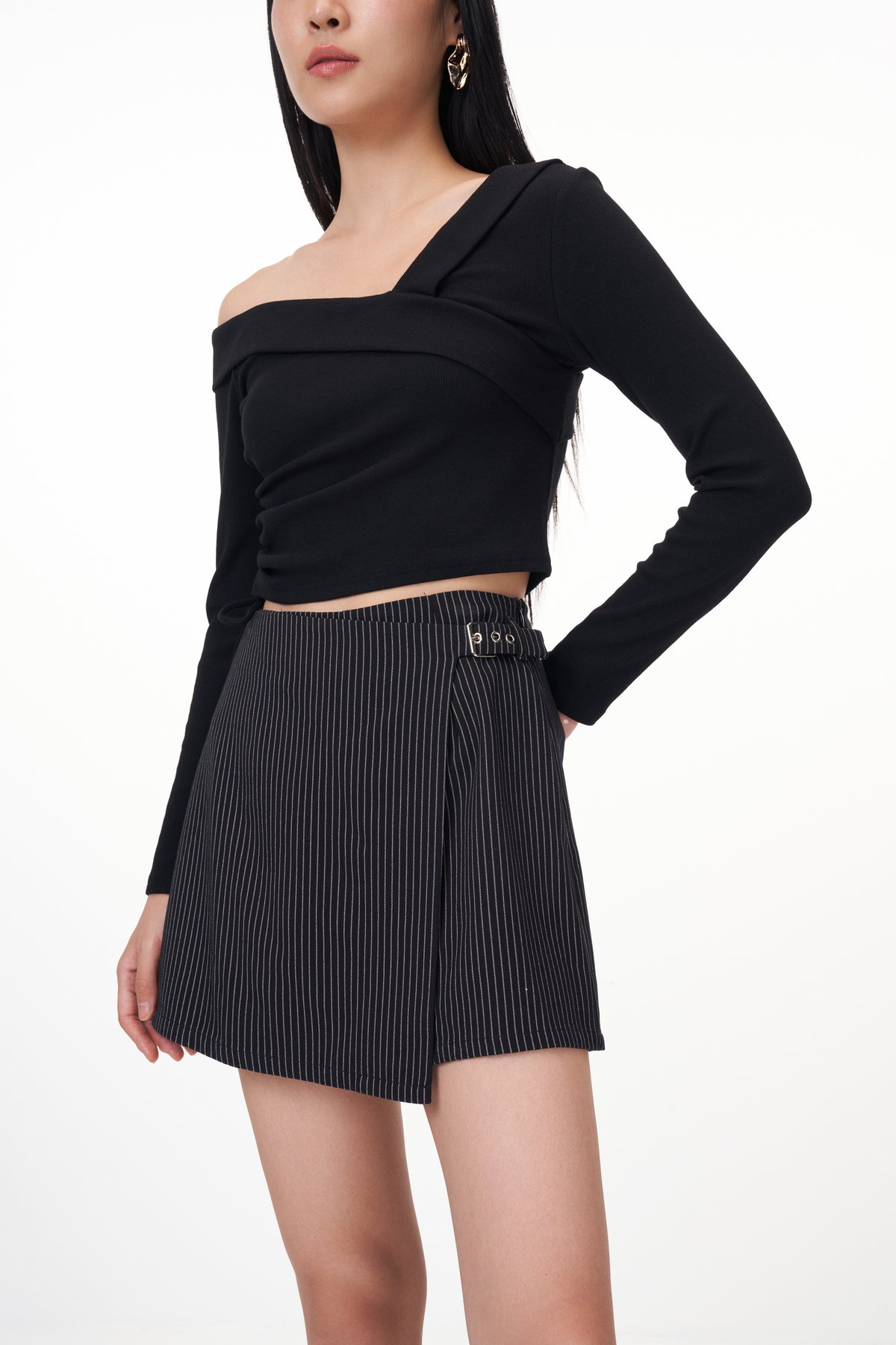 Helia Pinstripes Skorts