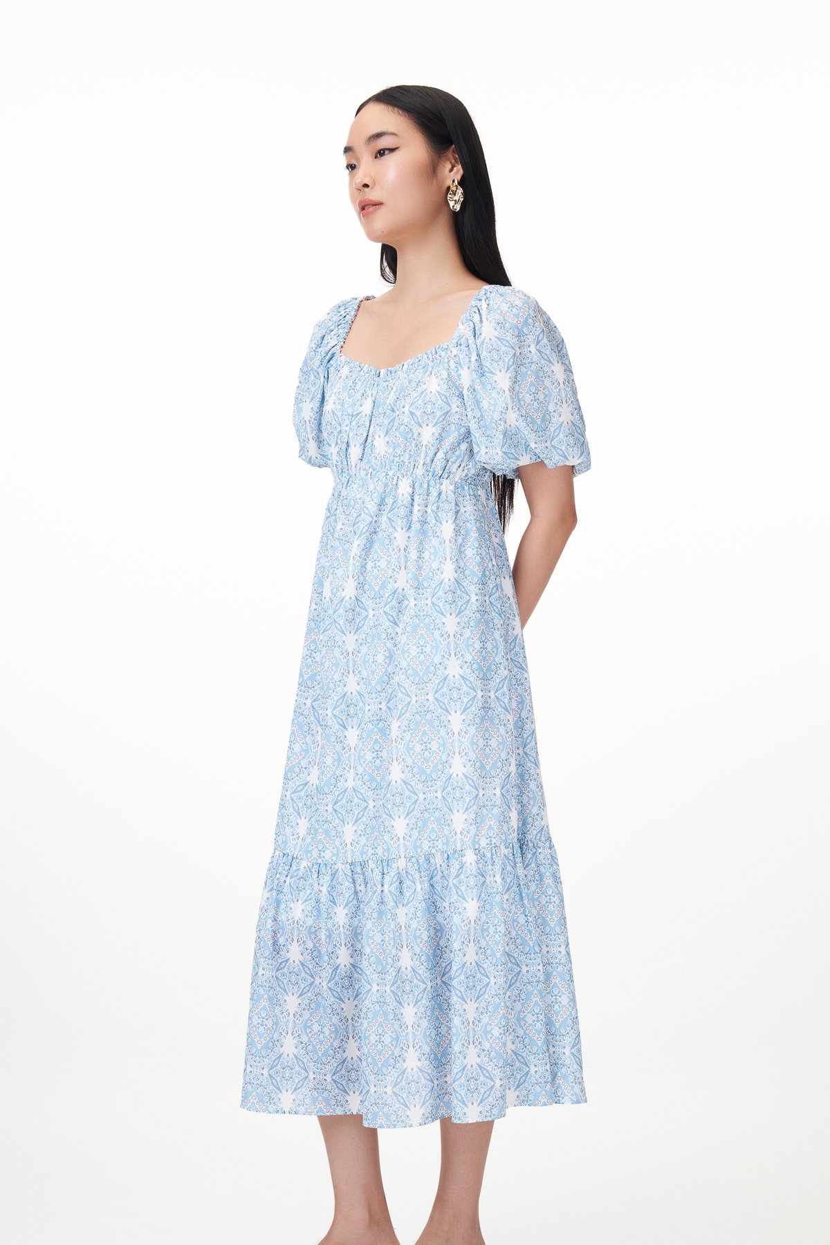 Gemma Square Neck Midaxi Dress