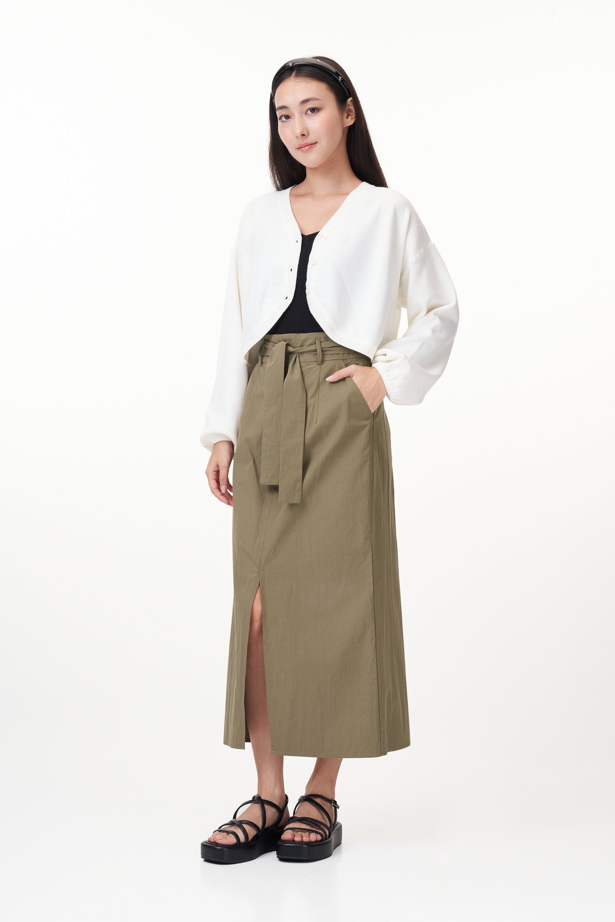 White closet cardigan top
