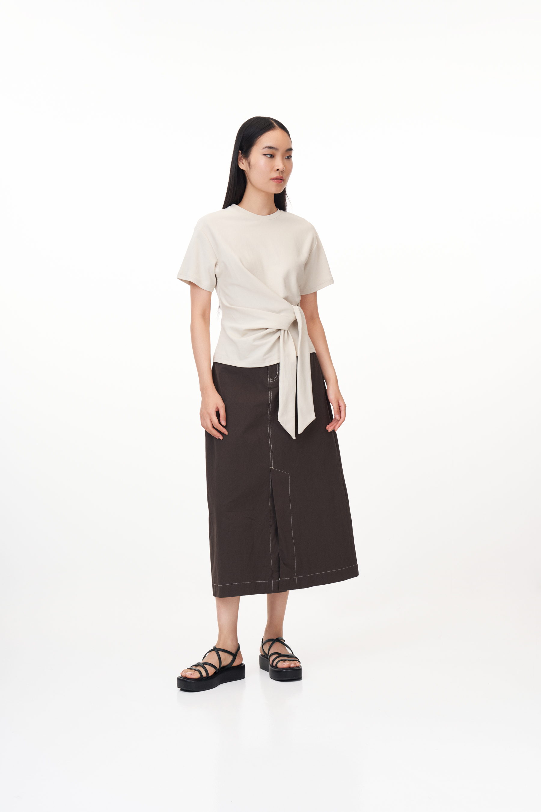 【お気に入り】 RehersalL♢ツイルラッフルtops トップス