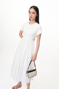 Paula Midi Dress in White