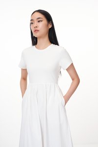 Paula Midi Dress in White