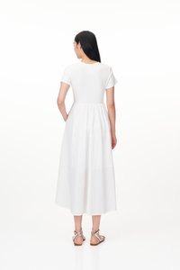 Paula Midi Dress in White