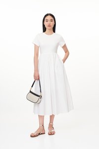 Paula Midi Dress in White