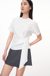 Jayla Ruched Top in White