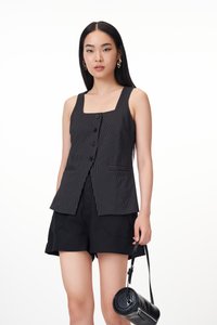 Helia Pinstripes Vest Top