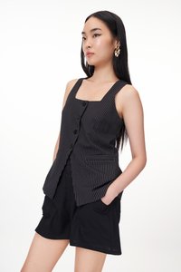 Helia Pinstripes Vest Top