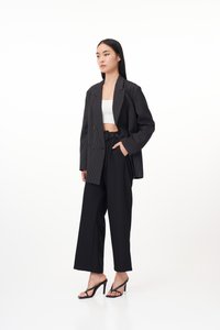 Helia Pinstripes Boyfriend Blazer