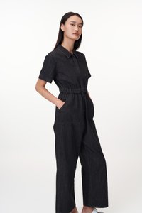 Manda Zipped Denim Jumpsuit