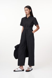 Manda Zipped Denim Jumpsuit