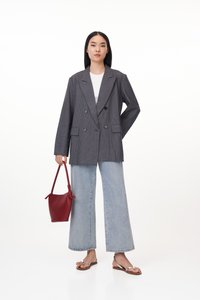 Helia Pinstripes Boyfriend Blazer