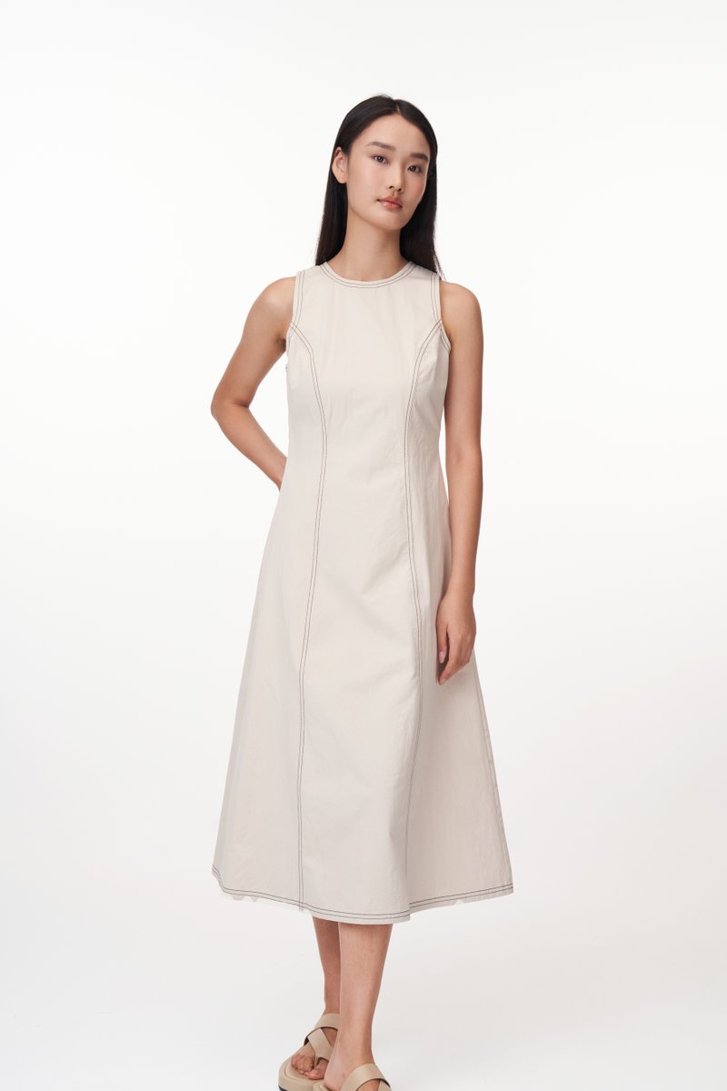 Miller Contrast Stitch Dress